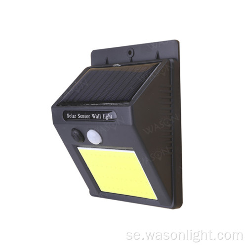 COB LED Solar PIR rörelsessensor vägglampa